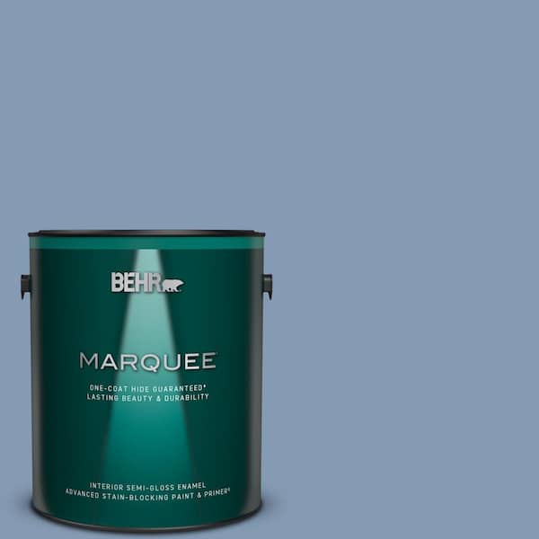 BEHR MARQUEE 1 gal. #MQ5-51 Mystery One-Coat Hide Semi-Gloss Enamel Interior Paint & Primer