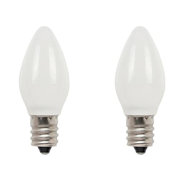 Westinghouse 7-Watt Equivalent Frosted C7 LED Light Bulb Soft White (2-Pack)