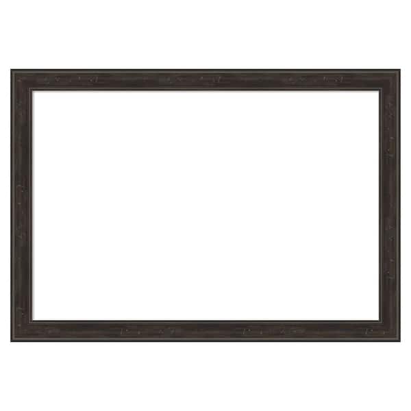 Amanti Art Shipwreck Greywash Narrow 40 in. x 28 in. Polystyrene Framed Dry Erase Magnetic Memo Board