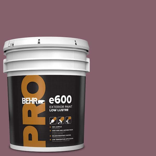 BEHR PRO 5 gal. #BIC-35 Vintage Plum Low Luster Exterior Paint