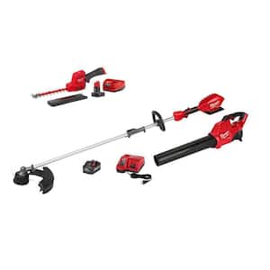 M12 FUEL 8 in. 12V Lithium-Ion Brushless Cordless Hedge Trimmer Kit & M18 FUEL QUIK-LOK String Trimmer/Blower Combo Kit