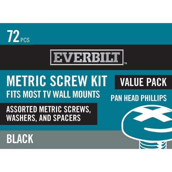 Everbilt Metric TV Screw Kit (72-Piece)