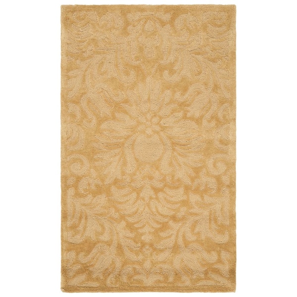 Total Performance 3 ft. x 5 ft. Beige Floral Ornate Area Rug