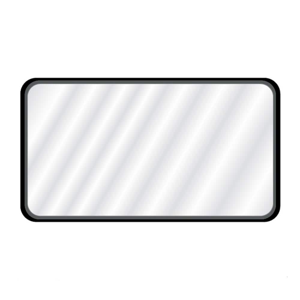 Raven 55 in. W x 30 in. H Rectangular Metal Framed Wall Mounted Bathroom Va