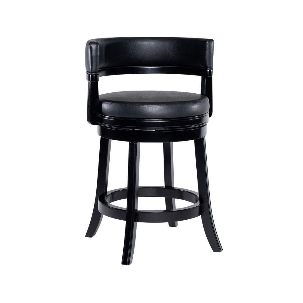 Balen Swivel Wood Counter Stool-Black price history on PriceWatchPro