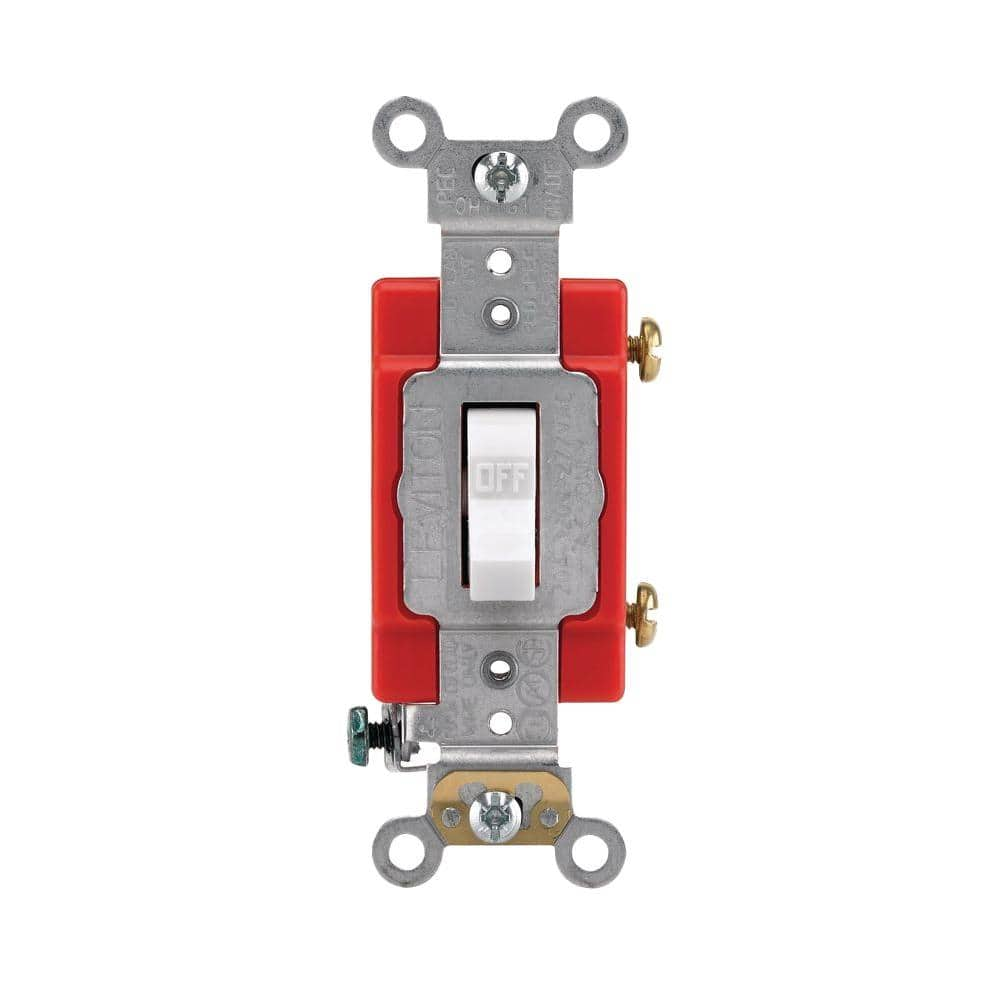 Leviton Plus+ 15/20 Amp 4-Way ToggleSwitch, lvory CSB4-2IS, R50