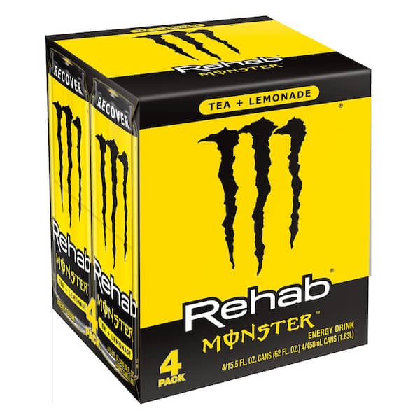 MONSTER REHAB 15.5 oz. Energy Lemonade Tea (4-Pack)