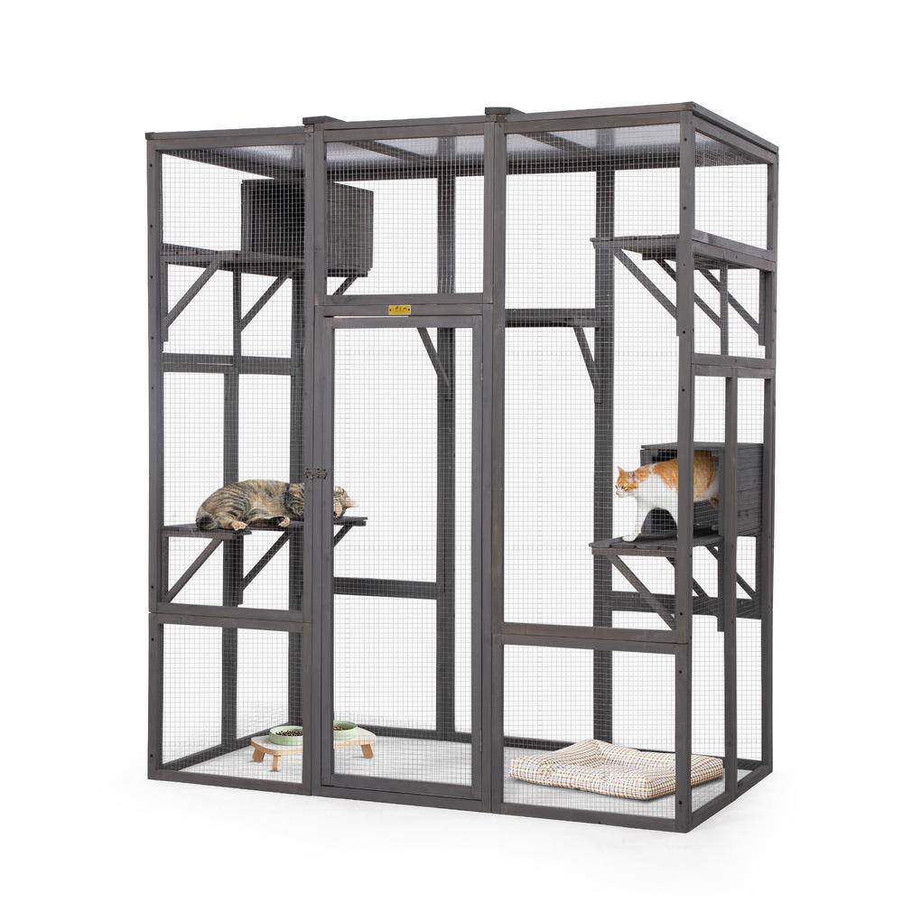 Coziwow Large Catio Cat Enclosure Playpen, Sun Panel Roof Cw12t0535-t01 