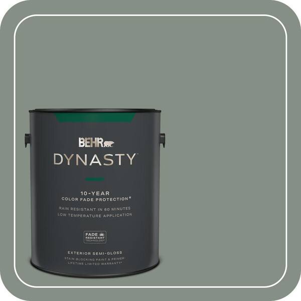 BEHR DYNASTY 1 gal. #ECC-49-3 Forest Moss Semi-Gloss Exterior Stain-Blocking Paint & Primer