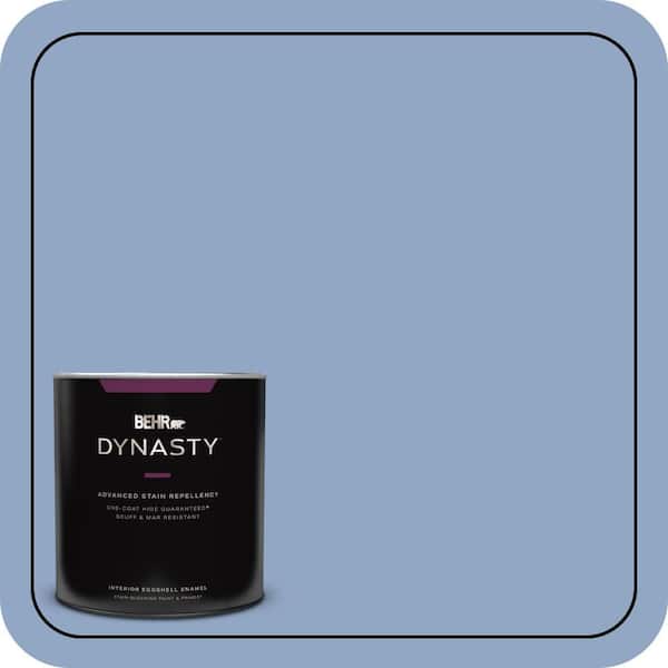 BEHR DYNASTY 1 qt. #PPU15-13 Blue Hydrangea One-Coat Hide Eggshell Enamel Interior Stain-Blocking Paint and Primer