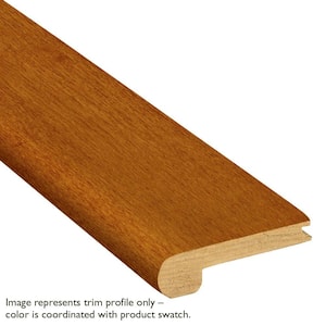 Harvest Red Oak 13/16 in. Thick x 3-1/8 in. Wide x 78 in. Length Overlap Stair Nose Molding