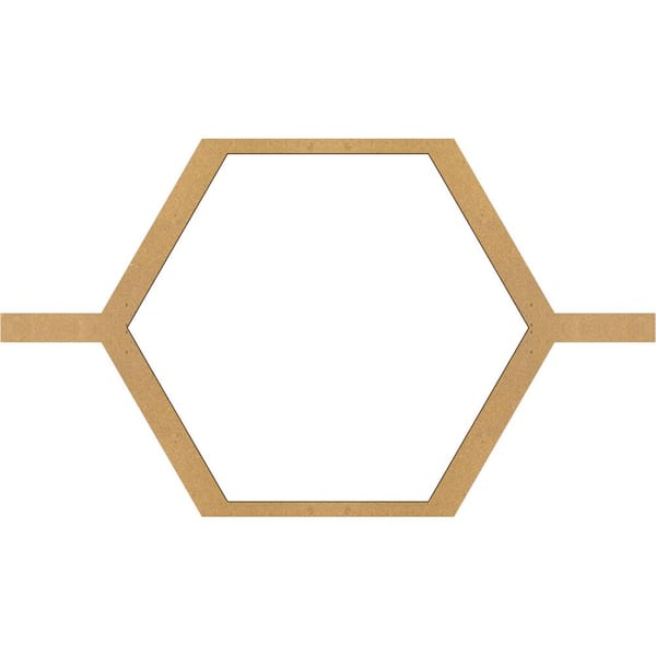 Ekena Millwork 40-1/2 in. W x 23-3/8 in. H x-3/8 in. T Small Westmore Decorative Fretwork Wood Ceiling Panels, Wood (Paint Grade)