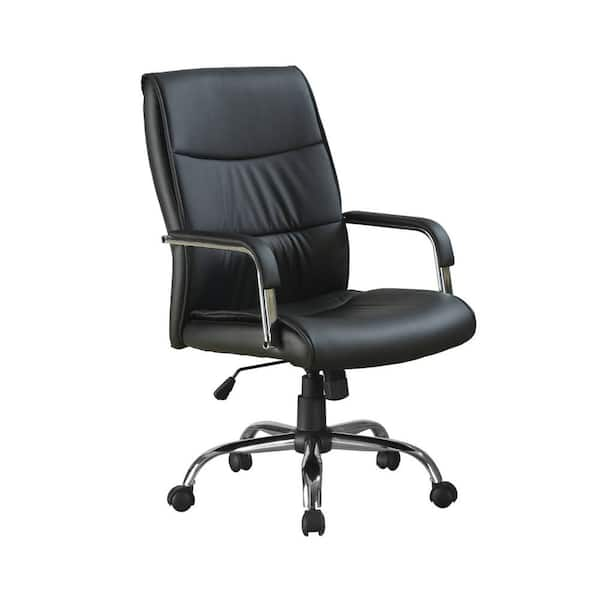 HomeRoots Jasmine 1-Piece Black Office Chair 333272 - The Home Depot