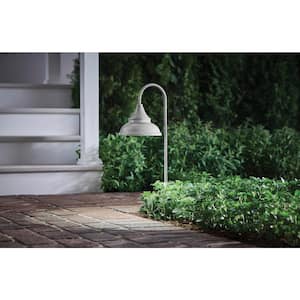 Low Voltage 100 Lumens Galvanized Outdoor Integrated LED Farmhouse Path Light; Weather/Water/Rust Resistant