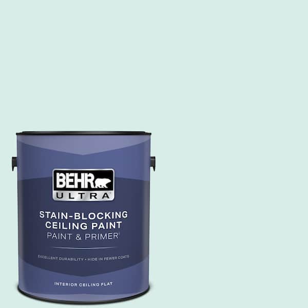 BEHR ULTRA 1 gal. #M450-1 Dew Pointe Ceiling Flat Interior Paint and Primer