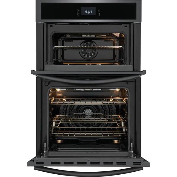 FRIGIDAIRE GALLERY 27 in. Electric Built-In Wall Oven and Microwave  Combination with Total Convection in Smudge-Proof Black Stainless Steel  GCWM2767AD - The Home Depot