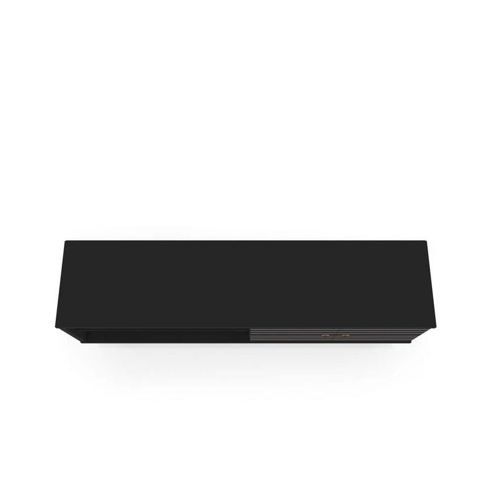 Liberty Modern 68'' Black Engineered Wood TV Stand with Cabinet