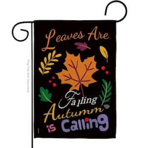 13 in. x 18.5 in. Leaves Are Falling Garden Flag Double-Sided Fall Decorative Vertical Flags