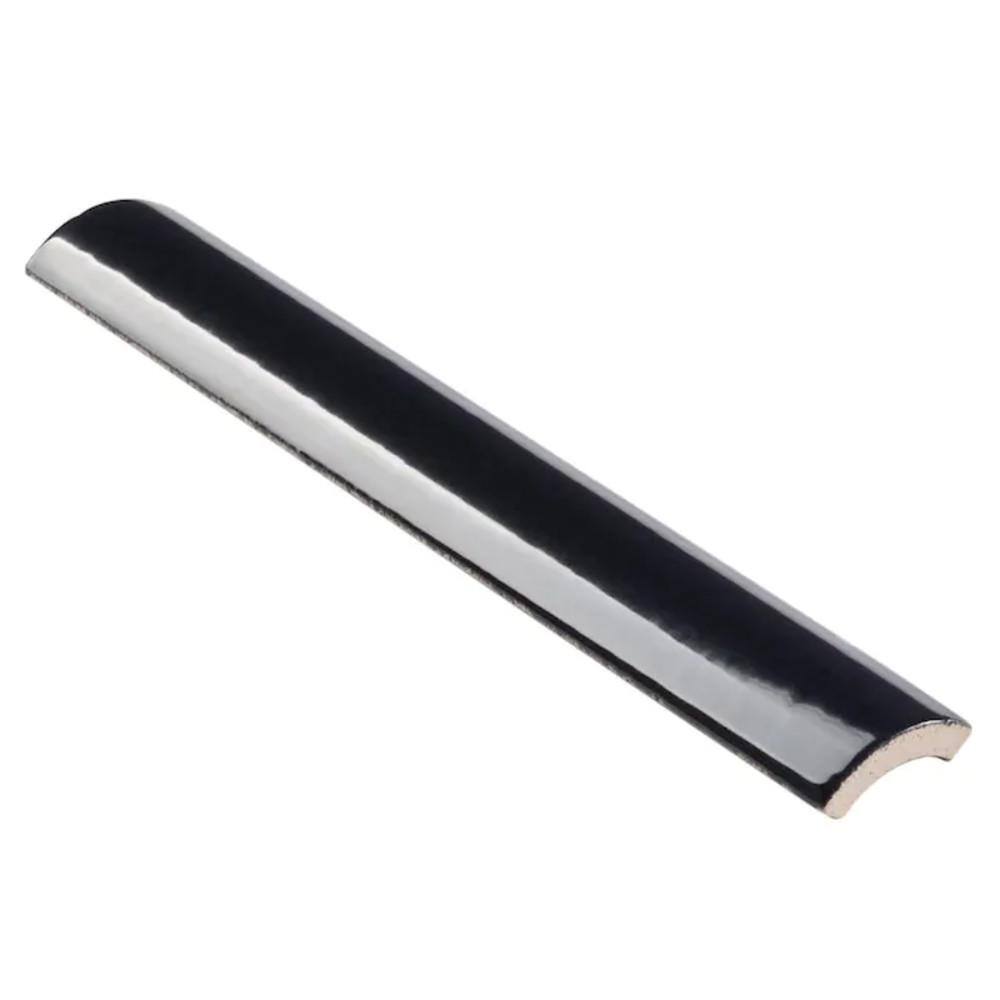 Remington 1.18 in. x 7.87 in. Polished Porcelain Wall 1/4 Round Bullnose Tile