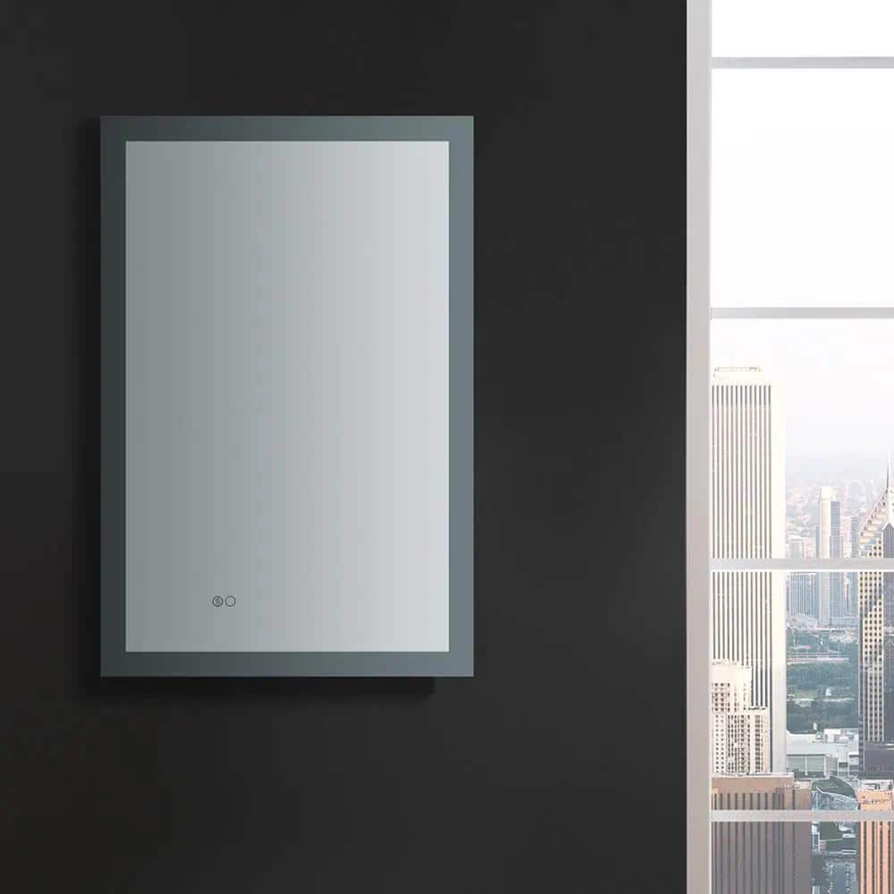 Angelo 36" x 24" Frameless LED Bathroom Vanity Mirror
