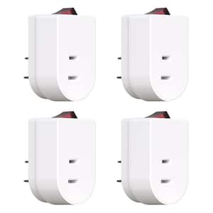 DEWENWILS 3-Pack Grounded Outlets Adapter with Switch, 3-Prong Plug ...