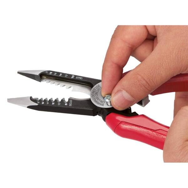 Milwaukee 7.75 in. Combination Electricians 6-in-1 Wire Strippers Pliers with Wire Strippers (2-Piece)