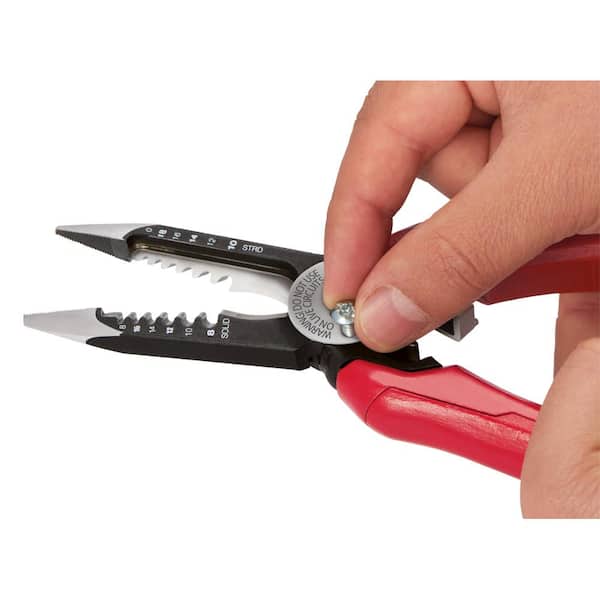 Milwaukee 7.75 in. Combination Electricians 6-in-1 Wire Strippers