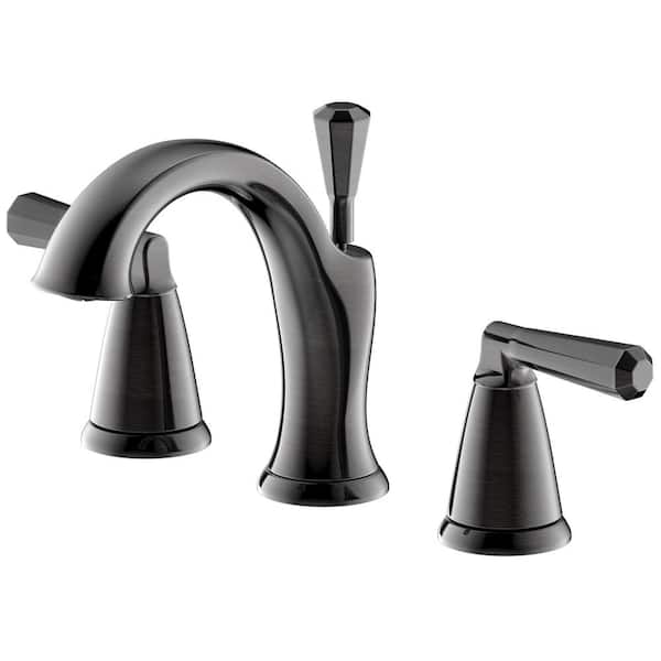 Fontaine by Italia Liege Double Handle 8 in. Widespread Bathroom Faucet with Drain in Oil Rubbed Bronze