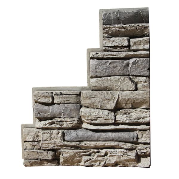 Starter Strip Stick-A-Stone 16.25 in. x 13.625 in. Gray Fox, 2 Pieces Per Pack, 2 Sq. Ft. Coverage