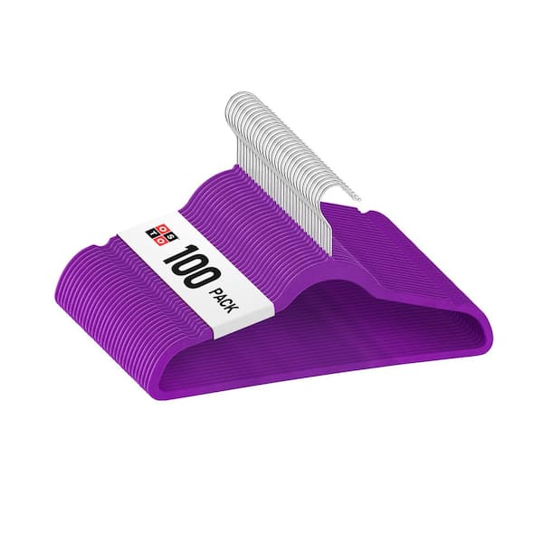 OSTO Purple Velvet Hangers 100-Pack