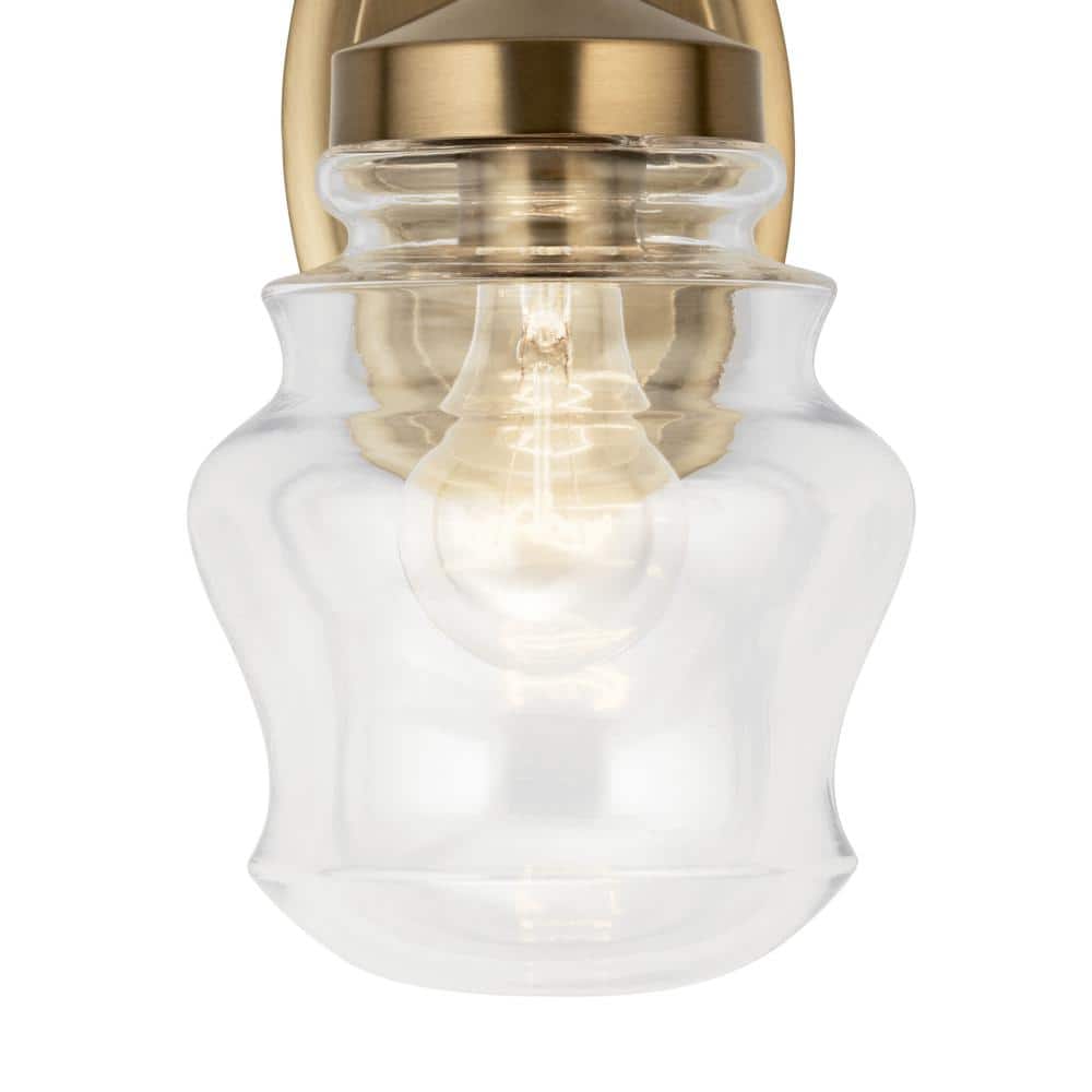 Bronze Modern 5.75" Jelly Jar Wall Sconce with Dimmable Light