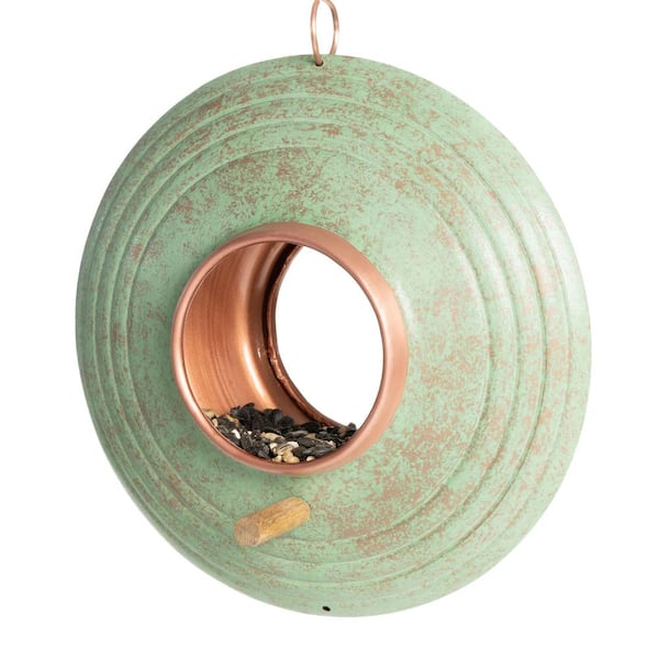 Good Directions Verde Fly-Thru Bird Feeder, Copper Accents, Multiple Perches