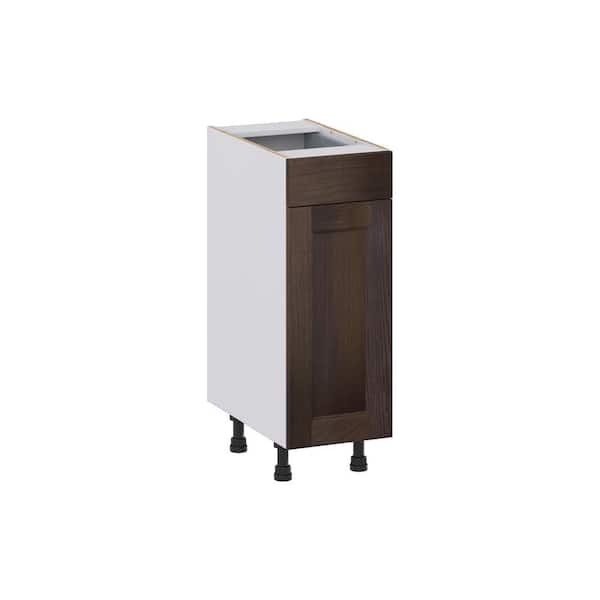 Georgetown 12 in. W x 21 in. D x 34.5 in. H Assembled Bath Base Kitchen Cabinet in Chestnut with 1-Drawer