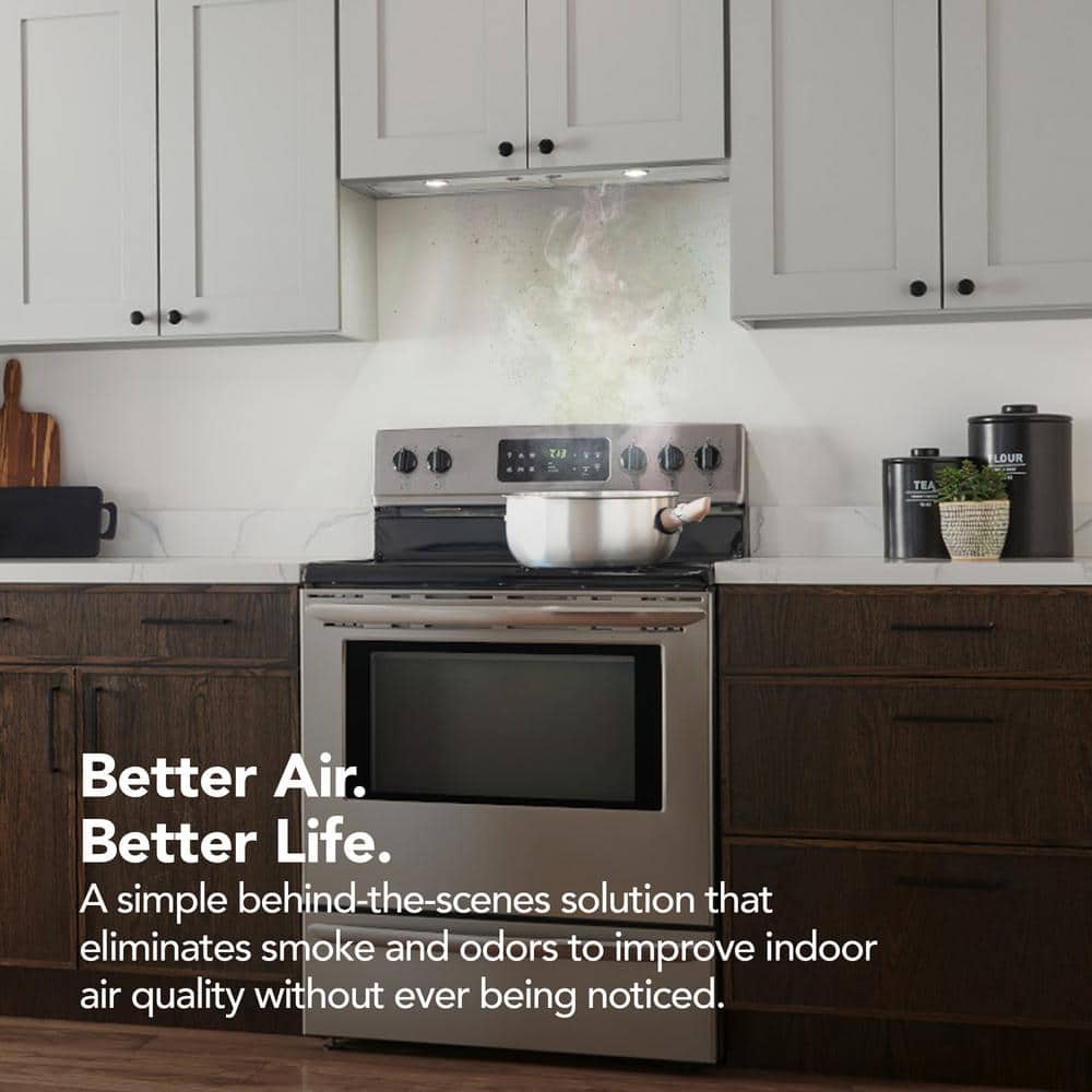 24-Inch Stainless Steel Convertible Range Hood Insert with LED Lighting