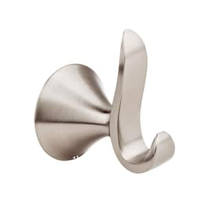 Brea Single Robe Hook in Brushed Nickel