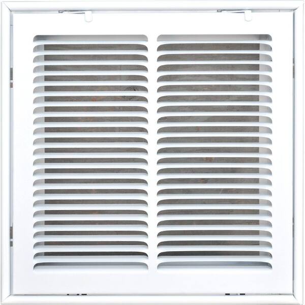 SPEEDI-GRILLE 12 in. x 12 in. Return Air Vent Filter Grille, White with Fixed Blades