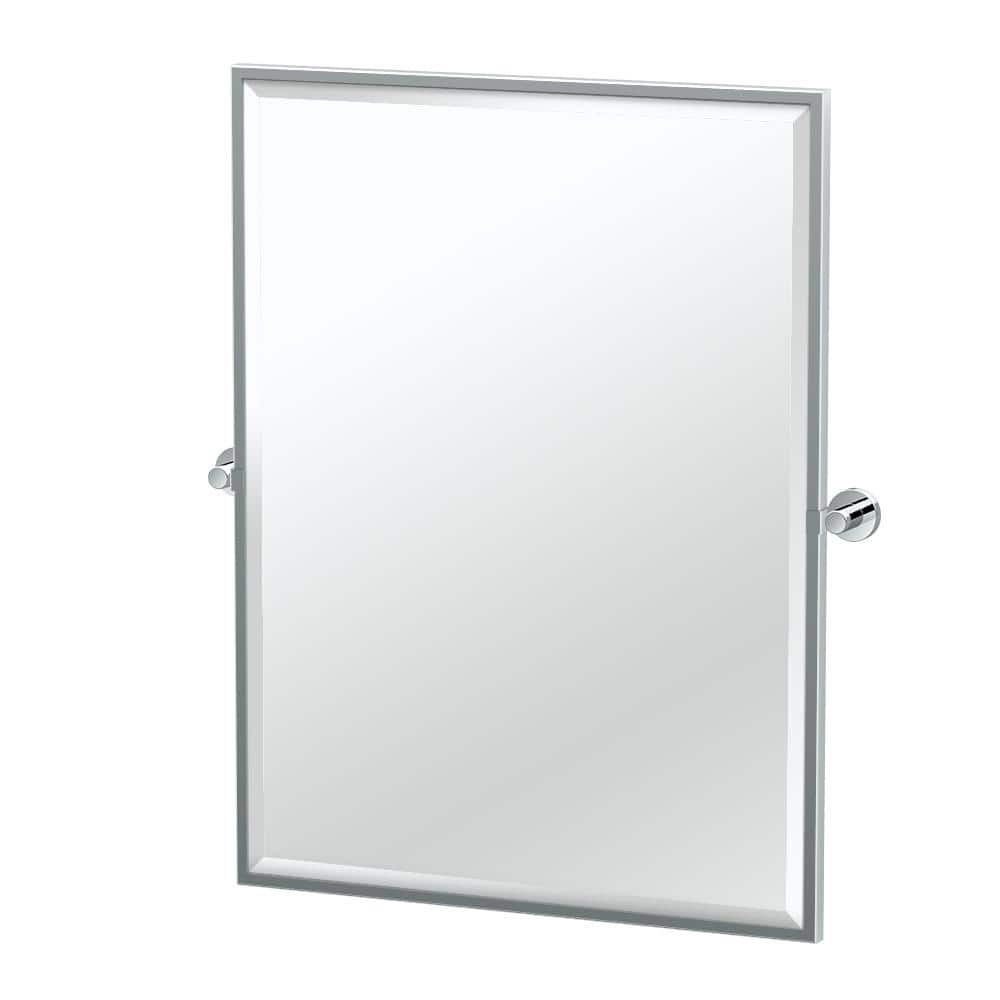 Gatco Glam 25 in. W x 33 in. H Framed Rectangular Beveled Edge Bathroom