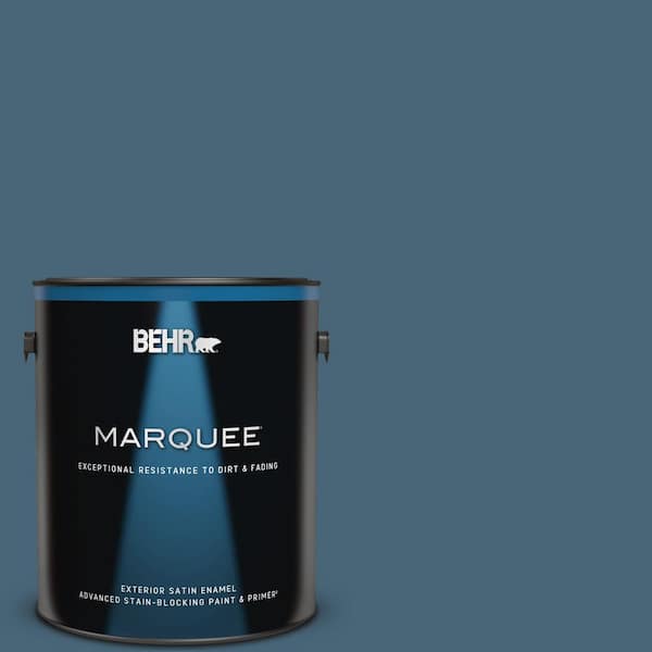 BEHR MARQUEE 1 gal. Home Decorators Collection #HDC-WR15-6 Winter Evening Satin Enamel Exterior Paint & Primer