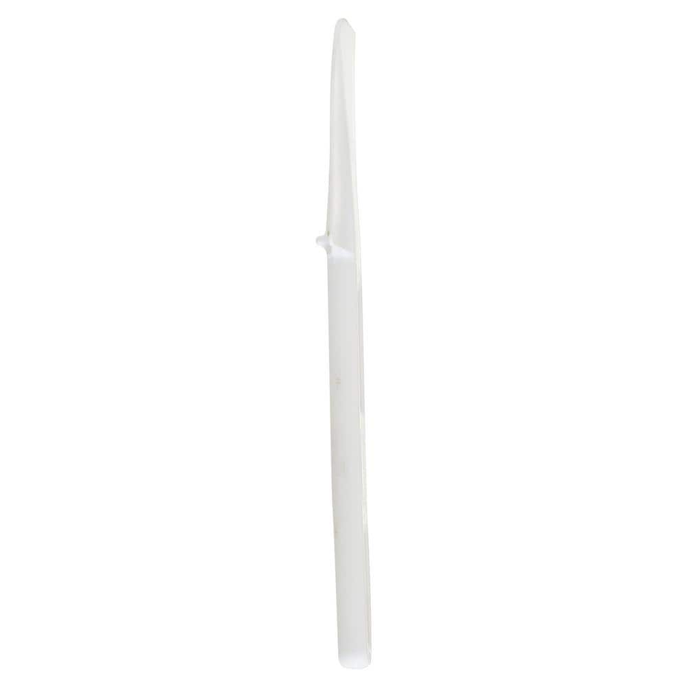 White 9.5-inch Silicone Cook's Scraper with Seamless Handle