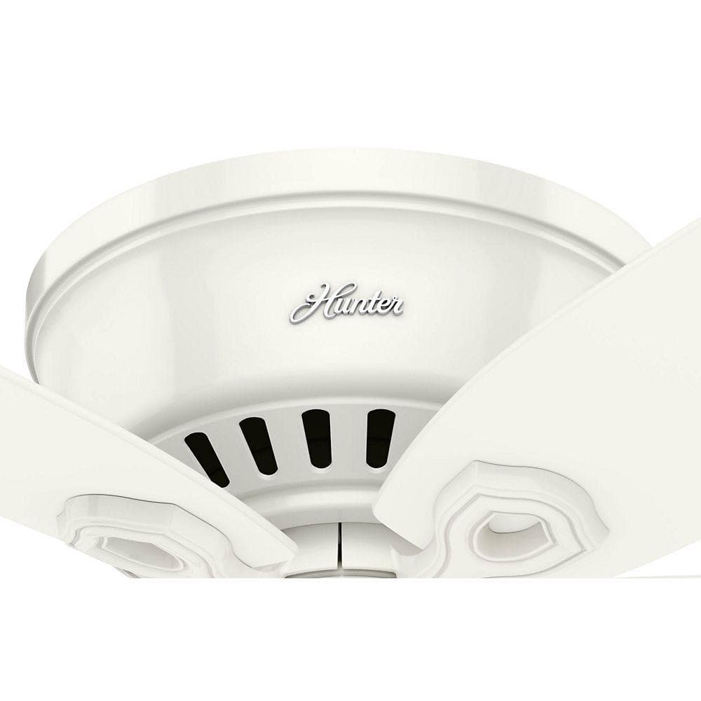 Snow White 42" Low Profile Ceiling Fan with LED Lights & WhisperWind Motor