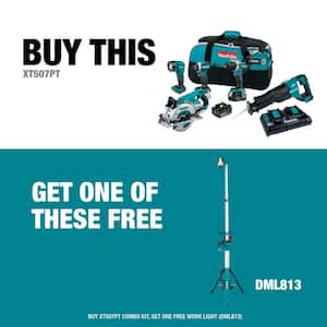 18-Volt 5.0Ah LXT Lithium-Ion Brushless Cordless Combo Kit with bonus 18-Volt LXT Lithium-Ion Cordless Tower Work Light