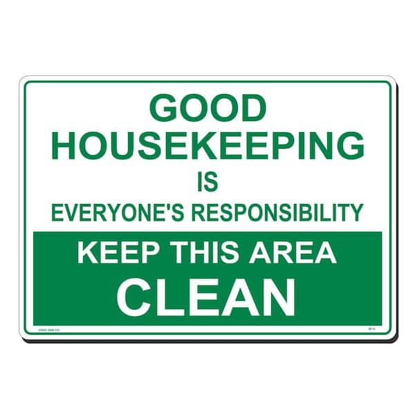 Good Housekeeping Sign Printed