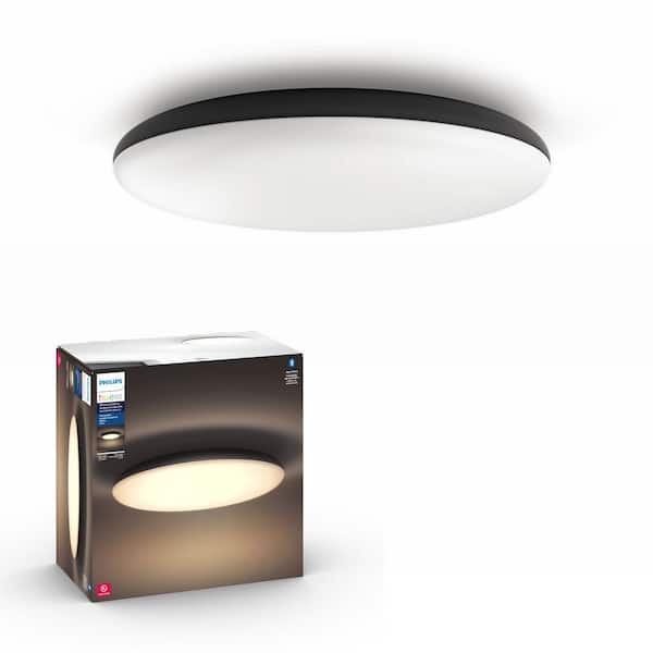 Philips Cher 18.7 in. White Ambiance LED Flush Mount The Home Depot