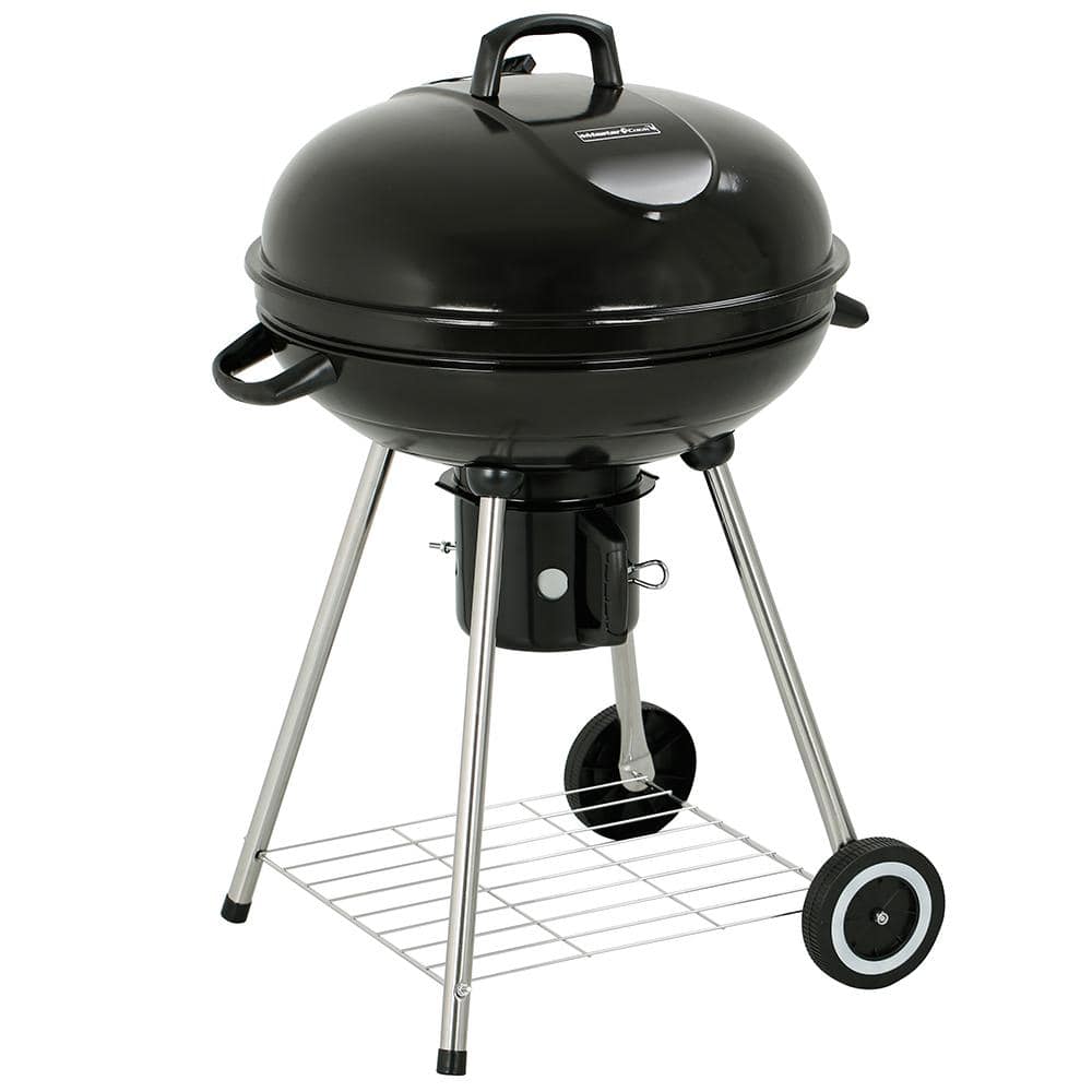 MASTER COOK 18 in. Portable Square Charcoal Grill With 2-Wheels in Black -  Outdoor Barbecue Grill For Camping Tailgating and Patio SRCG28018A - The  Home Depot