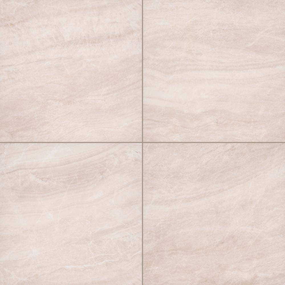 MSI Praia Crema 24 in. x 24 in. Matte Porcelain Paver Floor Tile (14 ...