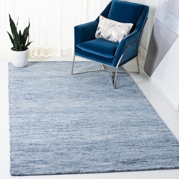 Metro 2 ft. x 3 ft. Blue Gradient Striped Area Rug