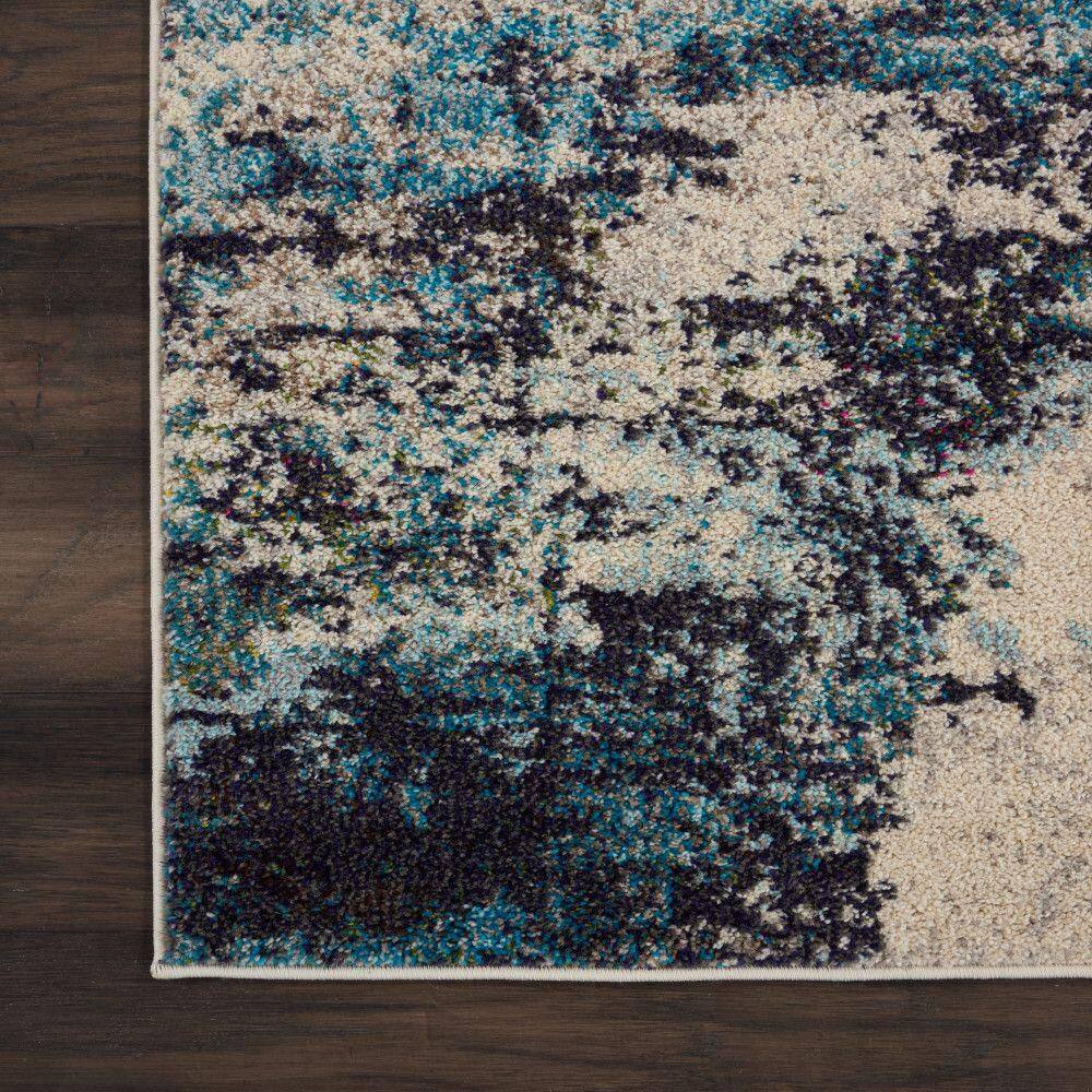 Celestial Sealife Multicolor 9 ft. x 12 ft. Abstract Modern Area Rug - thumbnail 4