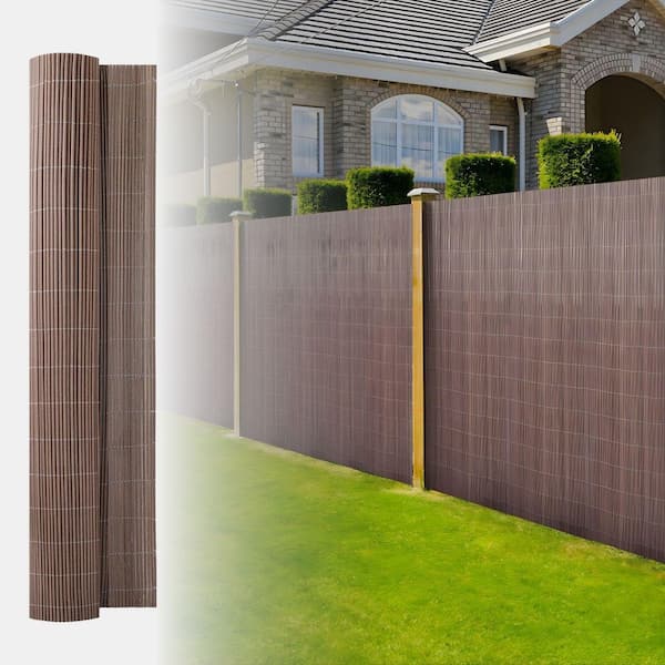 Backyard X-Scapes All-Weather No-Dig 8 ft. L x 6 ft. H Brown Vinyl
