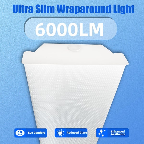 KOAOEIRS 4 ft. White 40-Watt 6000 Lumens 3500K/4000K/5000K