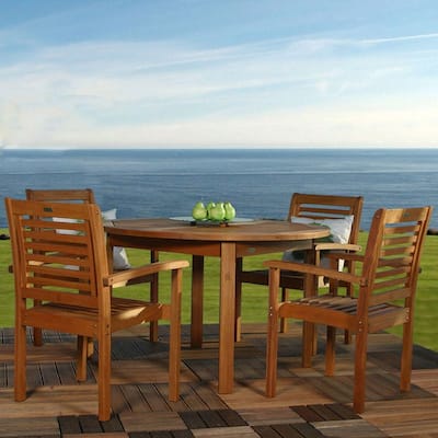 amazonia milano round outdoor dining table